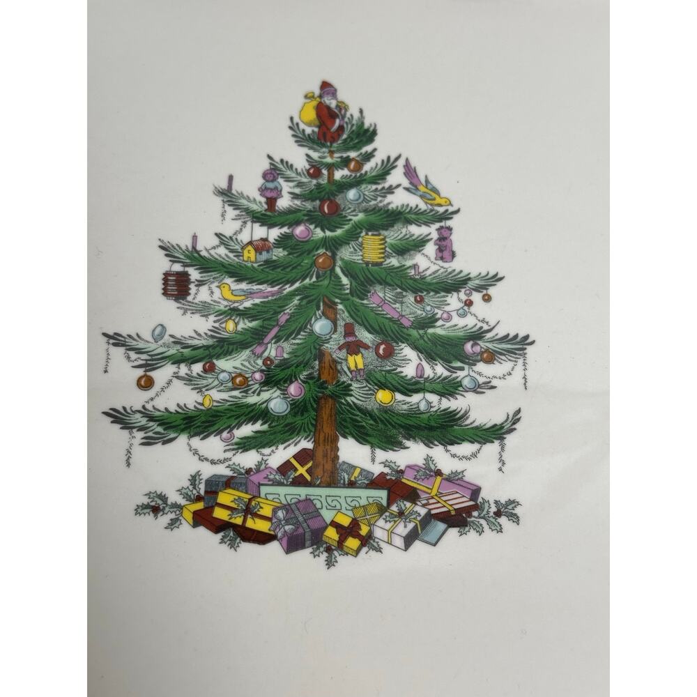 Spode Christmas Tree Garland 17.5" Rectangular Serving Platter in Box S3324-A8 - Picture 3 of 16